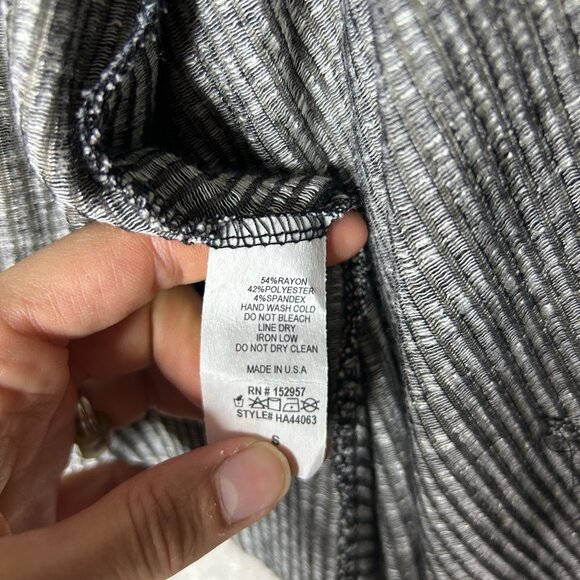 Callie Mac Women’s Open Front Flowy Ribbed Cardigan Size Small - Picture 5 of 9